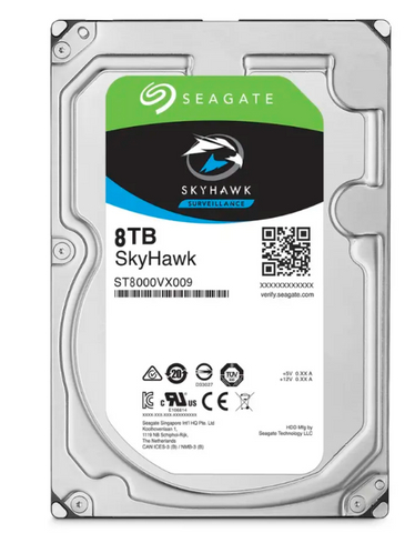 Seagate ST8000VX009 Skyhawk Disco Duro 8TB - 3.5 Interno - SATA (SATA/600) - Sistema de Videovigilancia