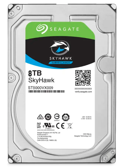 Seagate ST8000VX009 Skyhawk Disco Duro 8TB - 3.5 Interno - SATA (SATA/600) - Sistema de Videovigilancia