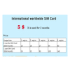 Tarjetas SIM de datos M2M virtuales internacionales en todo el mundo